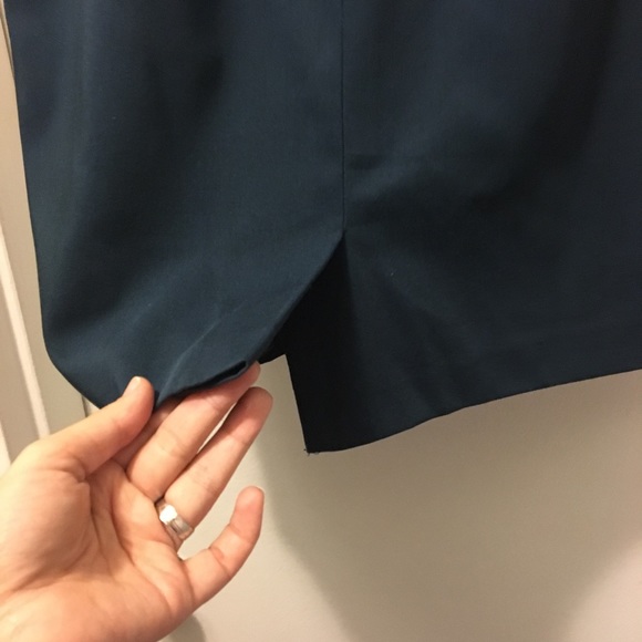 Womens Petite Navy Blue Skirt - Picture 3 of 4